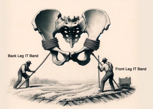 Hovering Pelvis IT Band