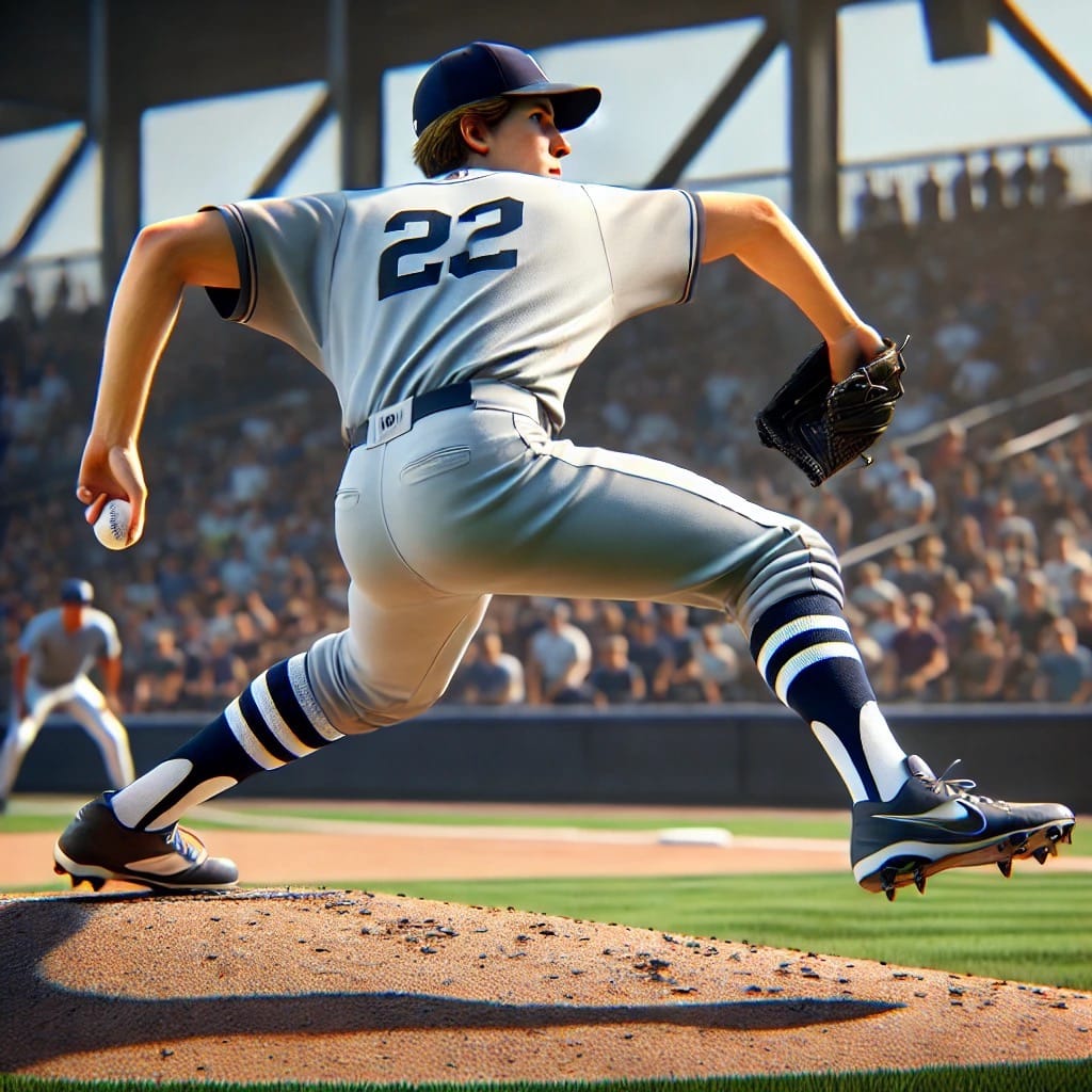 Pitcher in Universal Athletic position